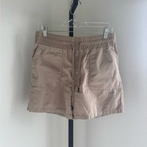 Casual Tan Drawstring Shorts